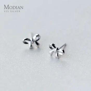 Modian Minimalism 925 Sterling Silver Jewelry Simple Cute Bowknot Stud Earrings for Women And Kids Statement Jewelry Accessories
Modian Minimalism 925 Sterling Silver Jewelry Simple Cute Bowknot Stud Earrings for Women And Kids Statement Jewelry Accessories