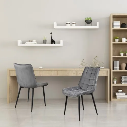 Modern Dining Chair Set Of 2, Metal Legs Velvet Cushion Seat And Back For Dining Living And Waiting Room Chairs #3
Modern Dining Chair Set Of 2, Metal Legs Velvet Cushion Seat And Back For Dining Living And Waiting Room Chairs #3