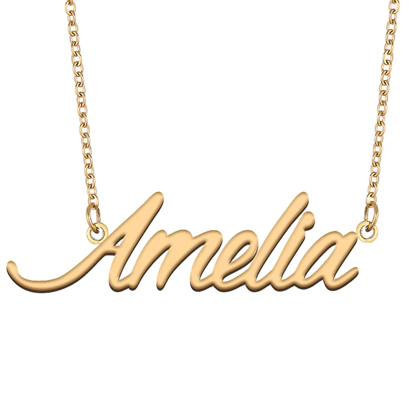 

Necklace with Name Amelia for His Her Family Member Best Friend Birthday Gifts on Christmas Mother Day Valentine's Day