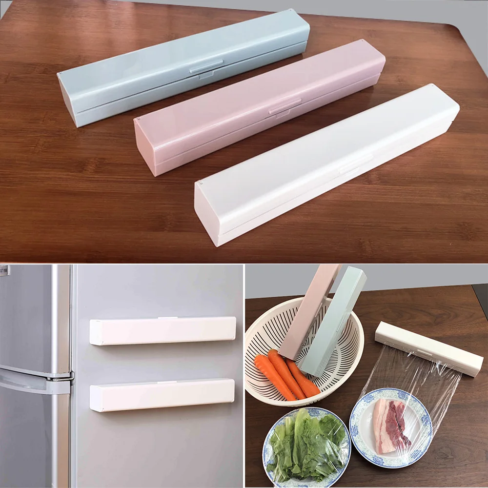 Plastic Food Wrap Cutter Storage Tool Kitchen Accessories Cutter Dispenser Wrap Dispenser Kitchen Cling Preservative Film
Plastic Food Wrap Cutter Storage Tool Kitchen Accessories Cutter Dispenser Wrap Dispenser Kitchen Cling Preservative Film