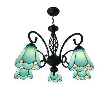 European Chandelier Living Room Mediterranean Blue Tiffany Bedroom Balcony Dining Room Villa Creative Personalized Chandelier 
European Chandelier Living Room Mediterranean Blue Tiffany Bedroom Balcony Dining Room Villa Creative Personalized Chandelier