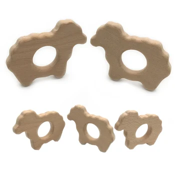 DIY Cartoon Animal Sheep Shape Baby Wooden Teether Food Grade Beech Pacifier Chain 3C Certification Wooden Baby Teether Toy Gift
DIY Cartoon Animal Sheep Shape Baby Wooden Teether Food Grade Beech Pacifier Chain 3C Certification Wooden Baby Teether Toy Gift