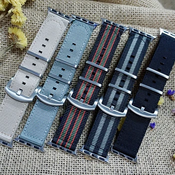 Nato Nylon Watchband for iWatch 4 3 2 1 for Apple Watch Band 38mm 40mm Watch Strap 42mm 44mm Rainbow Wrist Bracelet
Nato Nylon Watchband for iWatch 4 3 2 1 for Apple Watch Band 38mm 40mm Watch Strap 42mm 44mm Rainbow Wrist Bracelet