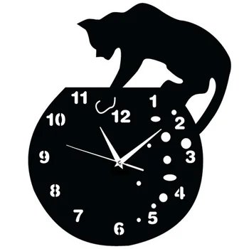 1 pc Hot Sale DIY 3D Wall Clock Mirror Acryli Cat Waterproof Wall Sticker Clock for Living Room Bedroom Decor
1 pc Hot Sale DIY 3D Wall Clock Mirror Acryli Cat Waterproof Wall Sticker Clock for Living Room Bedroom Decor