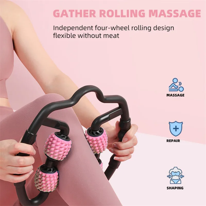 U Shape Trigger Point Massage Roller for Arm Leg Neck Muscle Tissue for Fitness Gym Yoga Pilates Sports 4 Wheel
U Shape Trigger Point Massage Roller for Arm Leg Neck Muscle Tissue for Fitness Gym Yoga Pilates Sports 4 Wheel