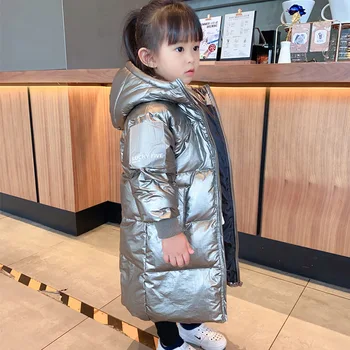 2020 Russian Winter Children Girls Down Jacket Hooded Long Silver Boys Outerwear Coat 2-12 Years Kids Teenage Girls Parka
2020 Russian Winter Children Girls Down Jacket Hooded Long Silver Boys Outerwear Coat 2-12 Years Kids Teenage Girls Parka