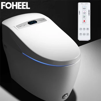 FOHEEL Intelligent Toilet Smart Toilet One-Piece WC Elongated Remote Controlled Toilet Integrated Automatic
FOHEEL Intelligent Toilet Smart Toilet One-Piece WC Elongated Remote Controlled Toilet Integrated Automatic