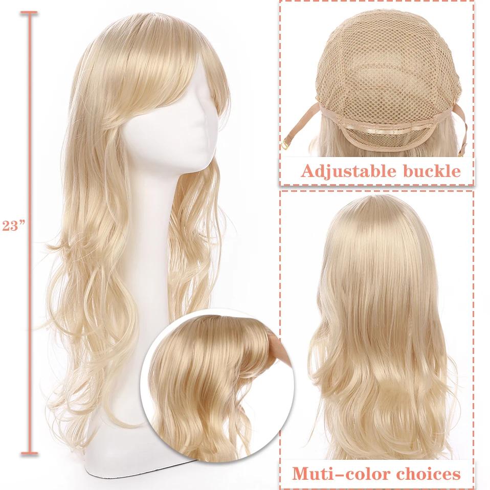 Женский парик SNOILITE Длинные свободные волнистые парики для косплея коричневые