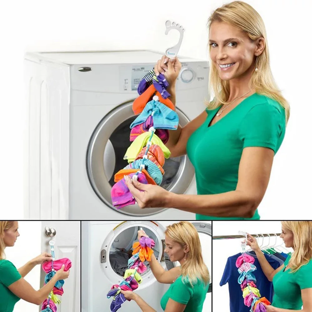 Adjustable Socks Storage Organizer Sock Non-slip Hanging Rope Hook Clips Sock Cleaning Aid Tool Socks Drying Hanger Clothesline
Adjustable Socks Storage Organizer Sock Non-slip Hanging Rope Hook Clips Sock Cleaning Aid Tool Socks Drying Hanger Clothesline