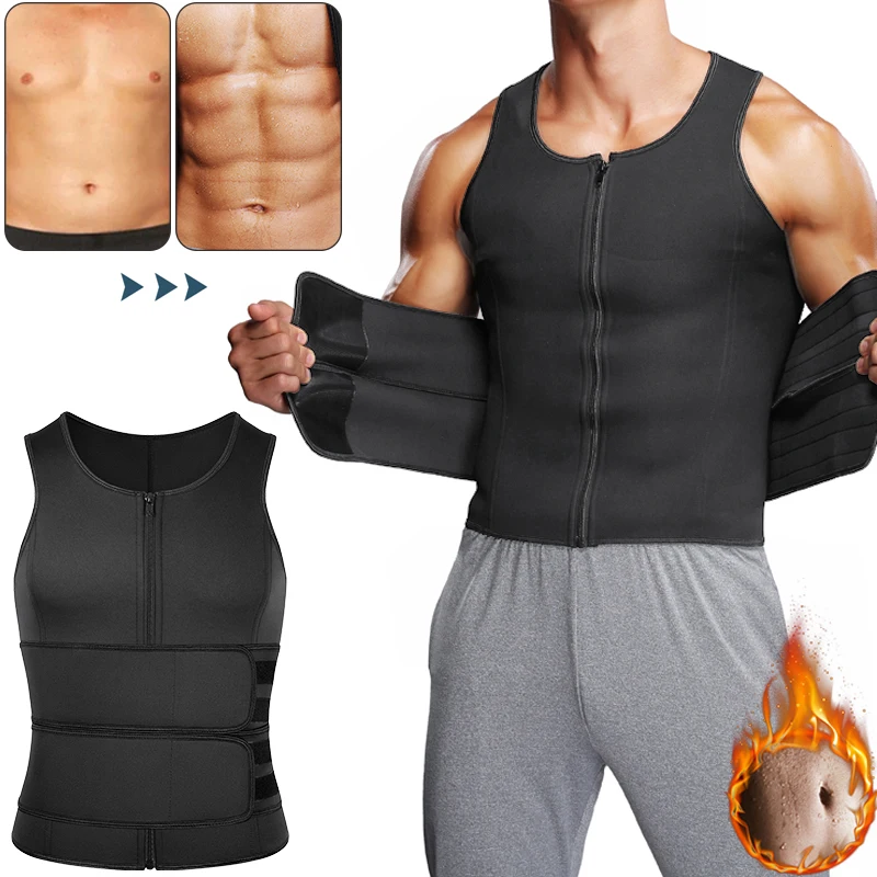Men Waist Trainer Sauna Suit Sweat Vest Neoprene Body Shaper Abs Abdomen Slim Shapewear Compression Shirt Weight Loss Corset Top
Men Waist Trainer Sauna Suit Sweat Vest Neoprene Body Shaper Abs Abdomen Slim Shapewear Compression Shirt Weight Loss Corset Top