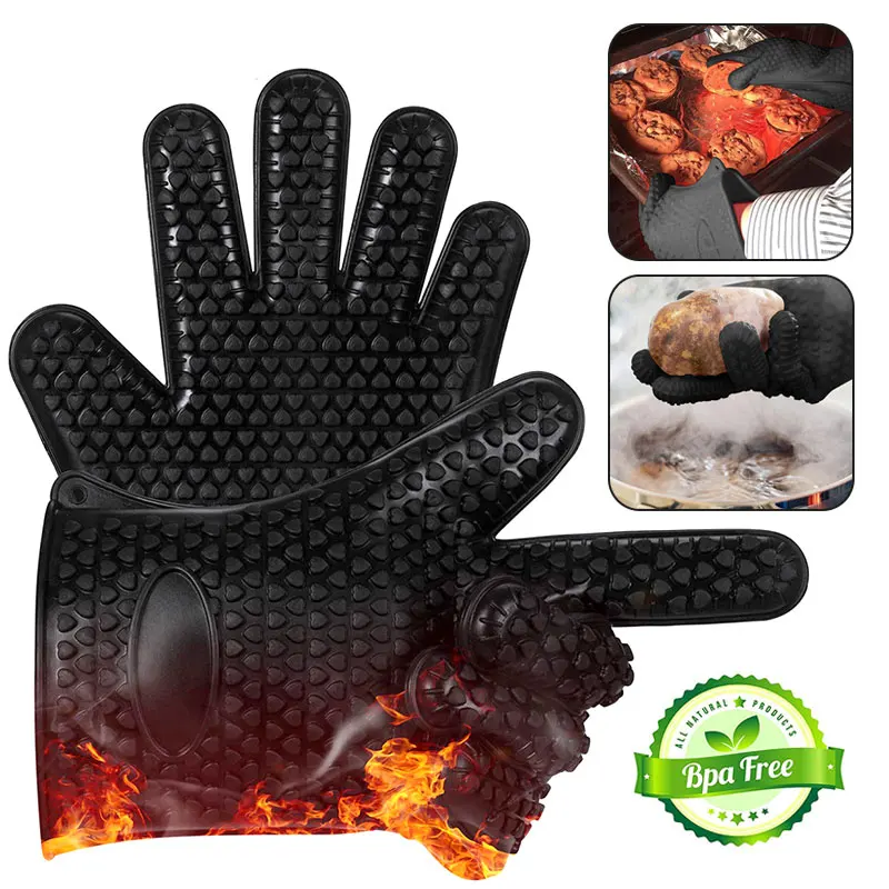 Food Grade Thick Heat Resistant Silicone Glove BBQ Grill Gloves Kitchen Barbecue Oven Cooking Mitts Grill Baking Gloves BBQ Tool
Food Grade Thick Heat Resistant Silicone Glove BBQ Grill Gloves Kitchen Barbecue Oven Cooking Mitts Grill Baking Gloves BBQ Tool