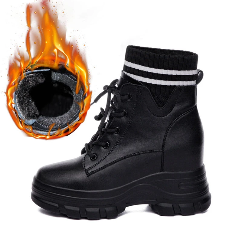 2020 Women's Warm Snow Boots Women Height Increasing Platform Stretch Boots Fashion Female Chunky Black Lace-up Shoes Booties
2020 Women's Warm Snow Boots Women Height Increasing Platform Stretch Boots Fashion Female Chunky Black Lace-up Shoes Booties