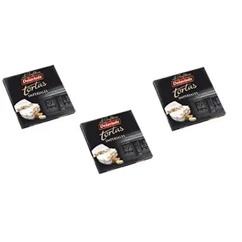 Delaviuda - Pack incluye 3 Turrón Torta Imperial, duro crujiente de Almendra - Calidad Suprema - 200gr (Sin Gluten)