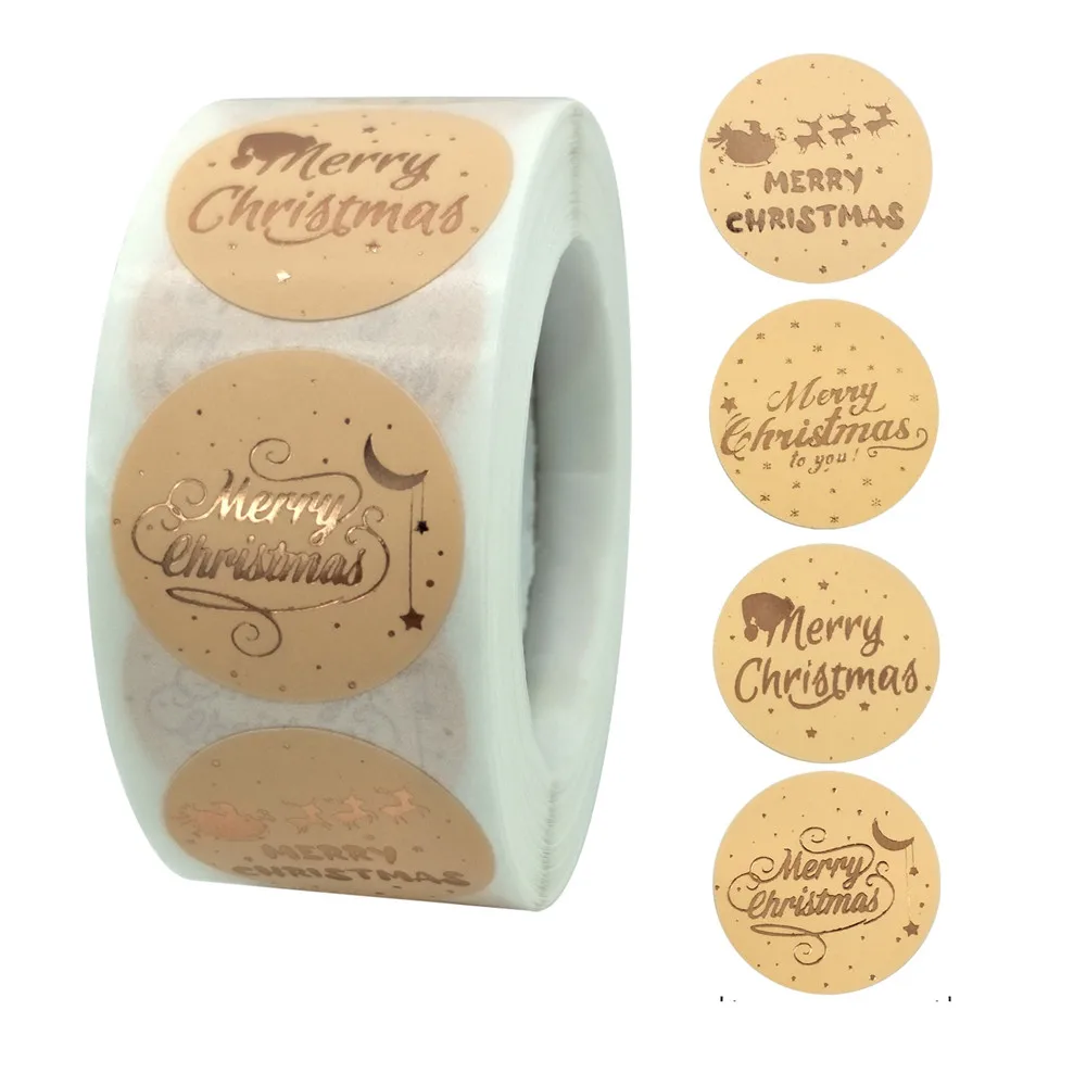 1inch 500pcs Rose Gold Merry Christmas Stickers Scrapbook Sealing Label Stickers For Party DIY Packaging Stationery Stickers
1inch 500pcs Rose Gold Merry Christmas Stickers Scrapbook Sealing Label Stickers For Party DIY Packaging Stationery Stickers