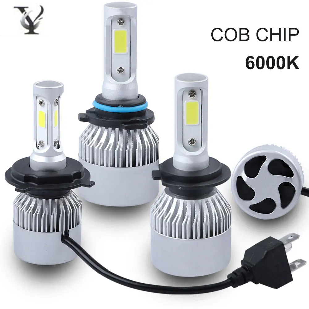 2Pcs H7 LED Turbo H4 Car Headlight Bulb COB H11/H8/H9 H1 9005/HB3 9006/HB4 Hi-Lo Beam Auto Voiture 6000K 12V 60W Coche Lamp
2Pcs H7 LED Turbo H4 Car Headlight Bulb COB H11/H8/H9 H1 9005/HB3 9006/HB4 Hi-Lo Beam Auto Voiture 6000K 12V 60W Coche Lamp
