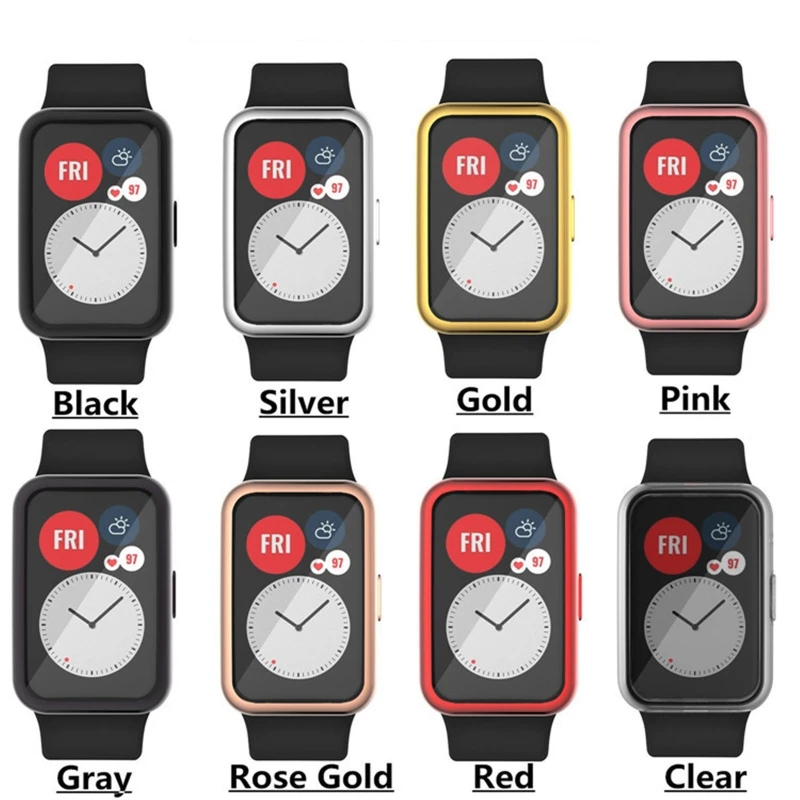 TPU Soft Full Screen Glass Protector Case Shell Edge Frame For Huawei Watch Fit Strap Band Protective Film Strap For Huawei fit
TPU Soft Full Screen Glass Protector Case Shell Edge Frame For Huawei Watch Fit Strap Band Protective Film Strap For Huawei fit