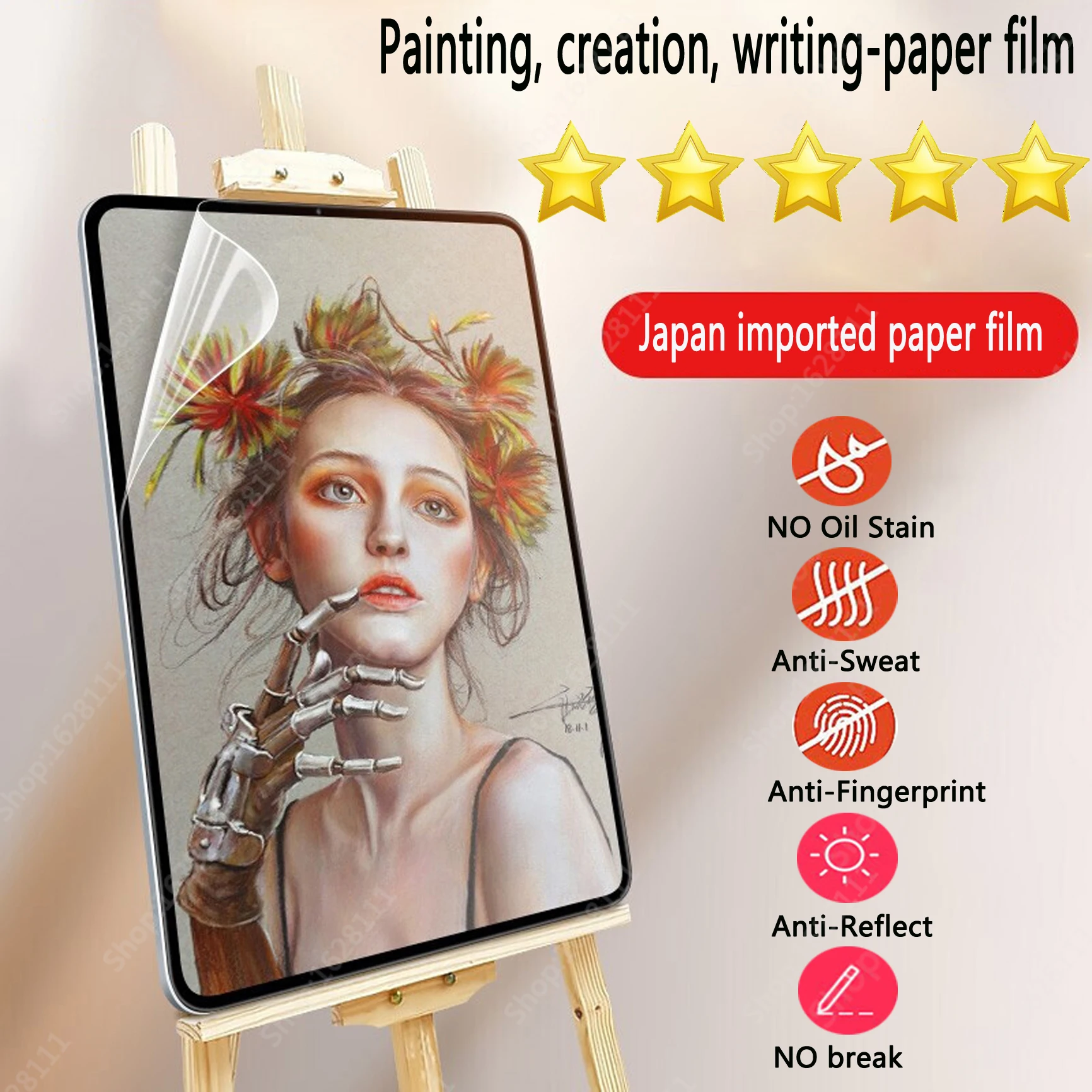 Paper Like Screen Protector Film Matte PET Painting Write For Apple iPad 9.7 Air 4 3 2 10.5 10.9 2020 Pro 11 10.2 7th 8th Gen
Paper Like Screen Protector Film Matte PET Painting Write For Apple iPad 9.7 Air 4 3 2 10.5 10.9 2020 Pro 11 10.2 7th 8th Gen