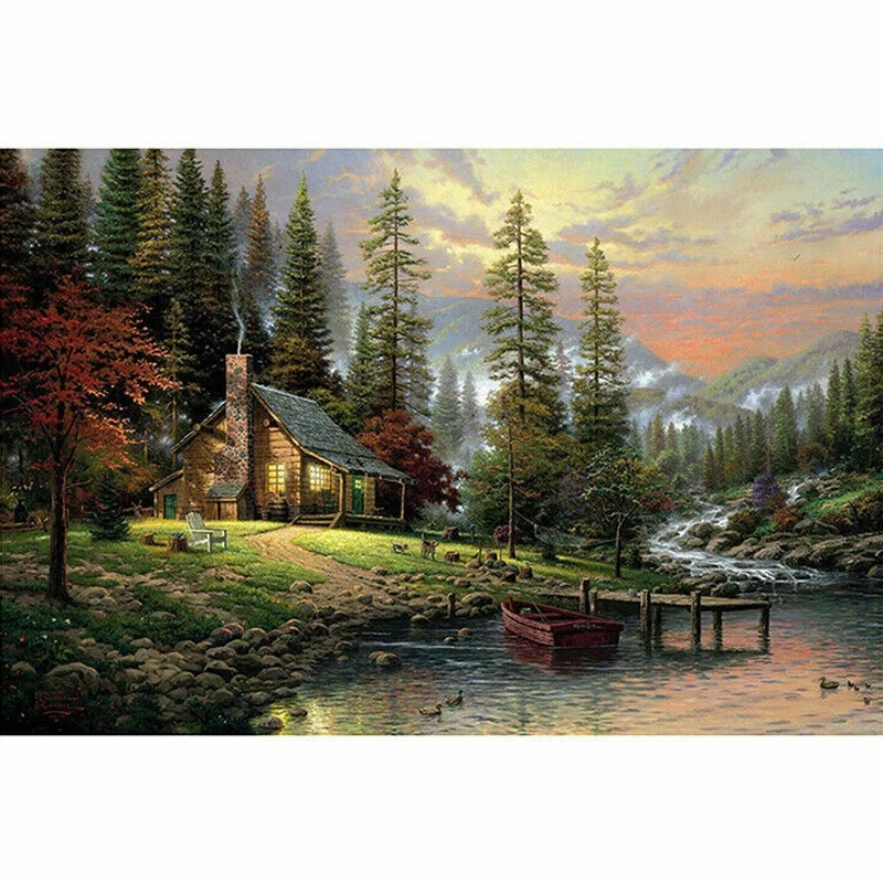 Full Drill 5D Diamond Painting Forest House Cross Stitch Kits Embroidery Home Decor
Full Drill 5D Diamond Painting Forest House Cross Stitch Kits Embroidery Home Decor