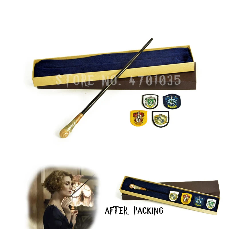 28 Kinds of Potter magic Wand With Gift Box Packing Metal-Core Magic Wand For Children Cosplay Harried Magical Wand With Gift H41d48dc2218a4637b01cced713d36b003