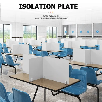 Anti-Spray Isolating Board School Office Desk Table Divider Partition Panel Shield Isolating Board
Anti-Spray Isolating Board School Office Desk Table Divider Partition Panel Shield Isolating Board