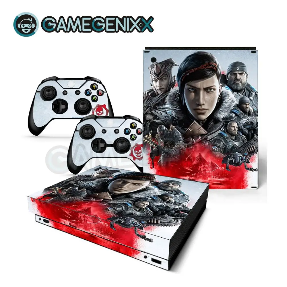 GAMEGENIXX Skin Sticker Vinyl Decal for Xbox One X Console and 2 Controllers - Gears
GAMEGENIXX Skin Sticker Vinyl Decal for Xbox One X Console and 2 Controllers - Gears