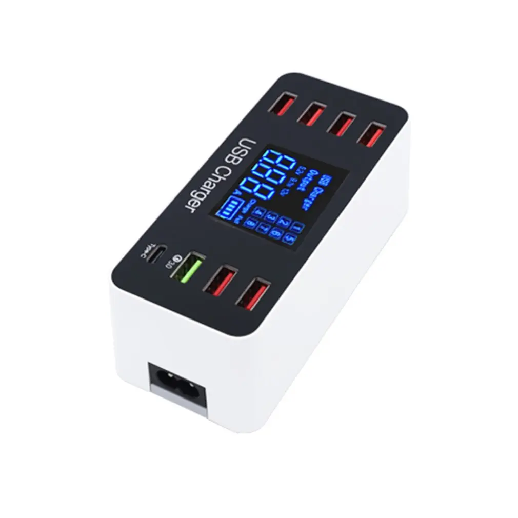 8 Port Quick Charge Usb Charger Qc3.0 Power Adapter Charging Station Lcd Display Power Adapter For Travel Home
8 Port Quick Charge Usb Charger Qc3.0 Power Adapter Charging Station Lcd Display Power Adapter For Travel Home
