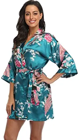 2015 Silk Kimono Robe Bathrobe Women Satin Robe Robe Longue Femme For Women Night Sexy Robes Night Grow For Bridesmaid Summer 2015 Silk Kimono Robe Bathrobe Women Satin Robe Robe Longue Femme For Women Night Sexy Robes Night Grow For Bridesmaid Summer