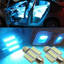 2pcs Ice Blue 31mm 12smd LED DE3175 Bulbs for Car Interior Dome Map Door Lights Car Decoration Accessories Car Tuning Universal
2pcs Ice Blue 31mm 12smd LED DE3175 Bulbs for Car Interior Dome Map Door Lights Car Decoration Accessories Car Tuning Universal