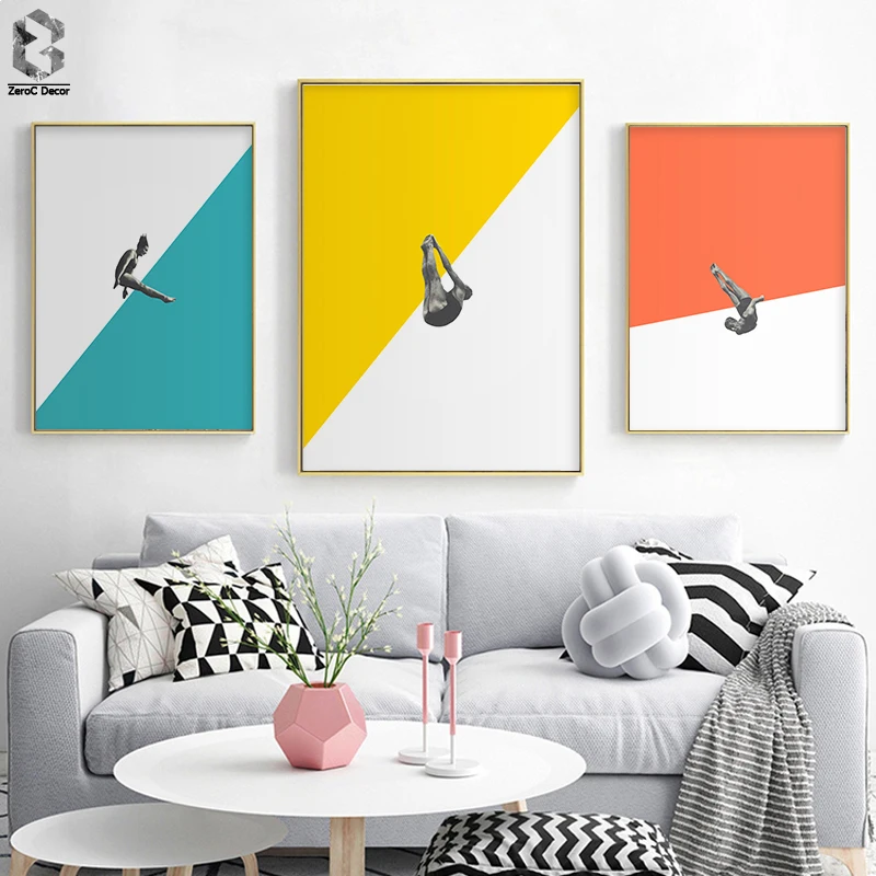 Nordic Style Poster Minimalist Canvas Painting Diving Prints Wall Art Painting Wall Picture for Living Room Game Room Decor
Nordic Style Poster Minimalist Canvas Painting Diving Prints Wall Art Painting Wall Picture for Living Room Game Room Decor