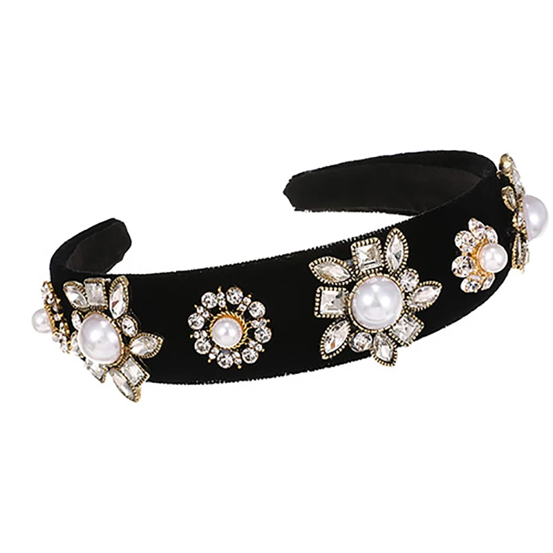 ZHINI New Fashion Imitation Pearls Headbands for Women Simple Flower Rhinestones Handmade Hair Band Hair Accessories Jewelry
ZHINI New Fashion Imitation Pearls Headbands for Women Simple Flower Rhinestones Handmade Hair Band Hair Accessories Jewelry