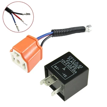 3-Pin CF-13 LED Flasher Fix w/Conversion Wire For Both CF13 and CF14 Sockets For LED Turn Signal Light Bulbs Hyper Flash Fix
3-Pin CF-13 LED Flasher Fix w/Conversion Wire For Both CF13 and CF14 Sockets For LED Turn Signal Light Bulbs Hyper Flash Fix