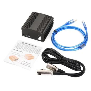48V USB Phantom Power Supply USB2.0 Cable Dual Plug Microphone Cable For Micro Microphone Condenser Recording Equipment
48V USB Phantom Power Supply USB2.0 Cable Dual Plug Microphone Cable For Micro Microphone Condenser Recording Equipment
