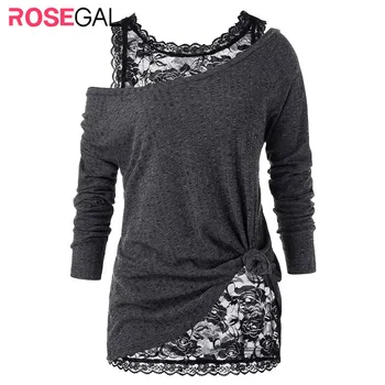 ROSEGAL Pullovers Women Plus Size Skew Neck Sweater with Floral Lace Top Winter Spring Casual Cold Shoulder Sexy Floral T-Shirts
ROSEGAL Pullovers Women Plus Size Skew Neck Sweater with Floral Lace Top Winter Spring Casual Cold Shoulder Sexy Floral T-Shirts
