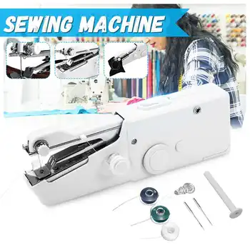 Portable Household Mini Hand Sewing Machine Quick Stitch Sew Needlework Cordless Clothes Fabrics Electronic Sewing Machine
Portable Household Mini Hand Sewing Machine Quick Stitch Sew Needlework Cordless Clothes Fabrics Electronic Sewing Machine