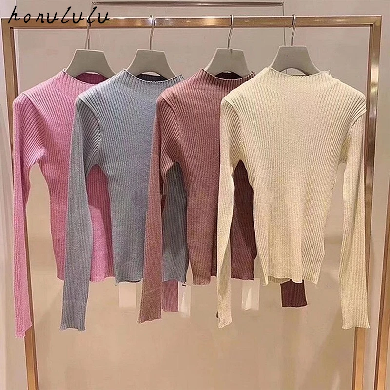 2020 winter new style Wannian basic all-match solid color half high neck thread knitted bottoming shirt women
2020 winter new style Wannian basic all-match solid color half high neck thread knitted bottoming shirt women
