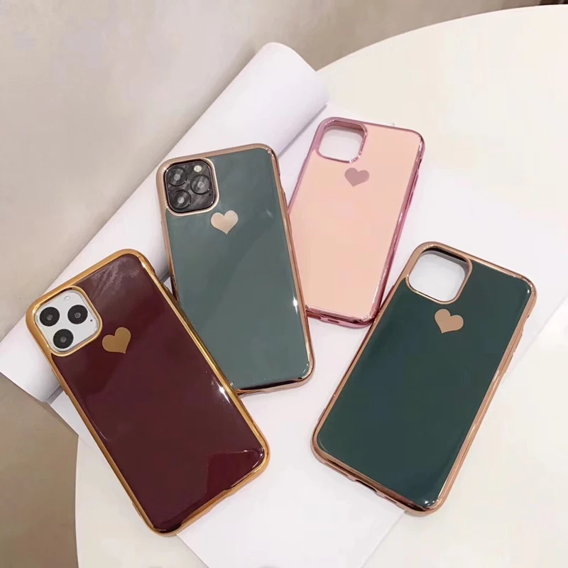 Luxury plating love heart phone case for iphone 11 11Pro Max XR XS Max for iphone 6 6s 7 8 Plus silicone case Protective capa
Luxury plating love heart phone case for iphone 11 11Pro Max XR XS Max for iphone 6 6s 7 8 Plus silicone case Protective capa