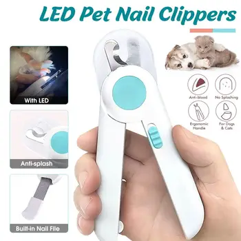 LED Pet Nail Clippers with Built-in Nail File Portable Dog Cat Nail Trimmer Grinder Scissors Grooming Tools
LED Pet Nail Clippers with Built-in Nail File Portable Dog Cat Nail Trimmer Grinder Scissors Grooming Tools
