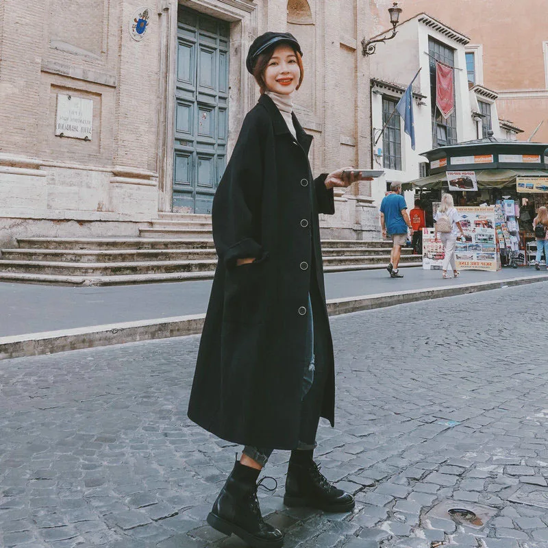 Black And White with Pattern Woolen Overcoat Women's Mid-length 2020 Winter New Style Retro Hepburn Wind Loose-Fit BF Elegant Wo
Black And White with Pattern Woolen Overcoat Women's Mid-length 2020 Winter New Style Retro Hepburn Wind Loose-Fit BF Elegant Wo