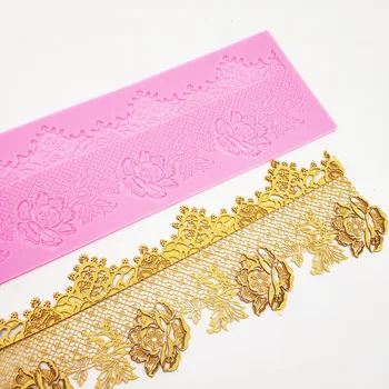DBS035 Rose Flower Lace Mat Silicone mold Sugar Craft Cake Brim Decoration Tool Kitchenware DIY Tool
DBS035 Rose Flower Lace Mat Silicone mold Sugar Craft Cake Brim Decoration Tool Kitchenware DIY Tool