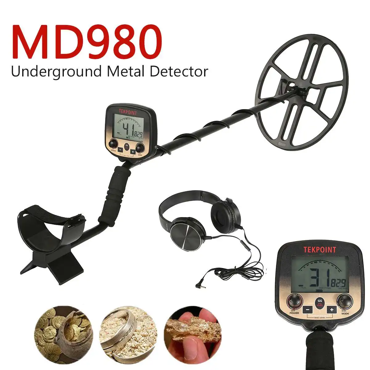 MD980 Professional Underground Metal Detector Gold Detectors LCD Display Sound Treasure Hunter Tracker Finder Portable Sensitive
MD980 Professional Underground Metal Detector Gold Detectors LCD Display Sound Treasure Hunter Tracker Finder Portable Sensitive