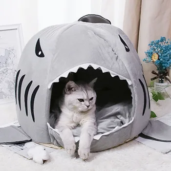 S/M Cat Mat Shark Shape House Warm Kennel Kittens Bed One Mats Two Usages Kennel Cat Beds Outdoor Tent Cats Basket Pet Product
S/M Cat Mat Shark Shape House Warm Kennel Kittens Bed One Mats Two Usages Kennel Cat Beds Outdoor Tent Cats Basket Pet Product