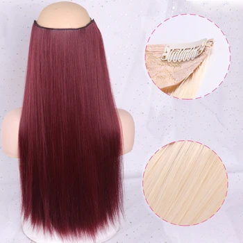 WERD Long Straight Women Clip in Hair Extensions Black Brown High Tempreture Synthetic Hair Piece
WERD Long Straight Women Clip in Hair Extensions Black Brown High Tempreture Synthetic Hair Piece