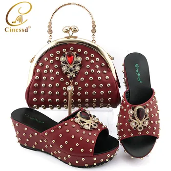 Italian Shoe and Bag Set for Party In Women Wedding Shoes Bride Cristal Buckle Strap Italian Shoes with Matching Bags for Women
Italian Shoe and Bag Set for Party In Women Wedding Shoes Bride Cristal Buckle Strap Italian Shoes with Matching Bags for Women