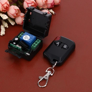 Switch Control 12V Relay Wireless 433MHZ Remote Control Lamp Two Key LED Switch Transceiver
Switch Control 12V Relay Wireless 433MHZ Remote Control Lamp Two Key LED Switch Transceiver