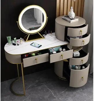 Dressing table storage cabinet integrated rock board dressing table dressing table
Dressing table storage cabinet integrated rock board dressing table dressing table