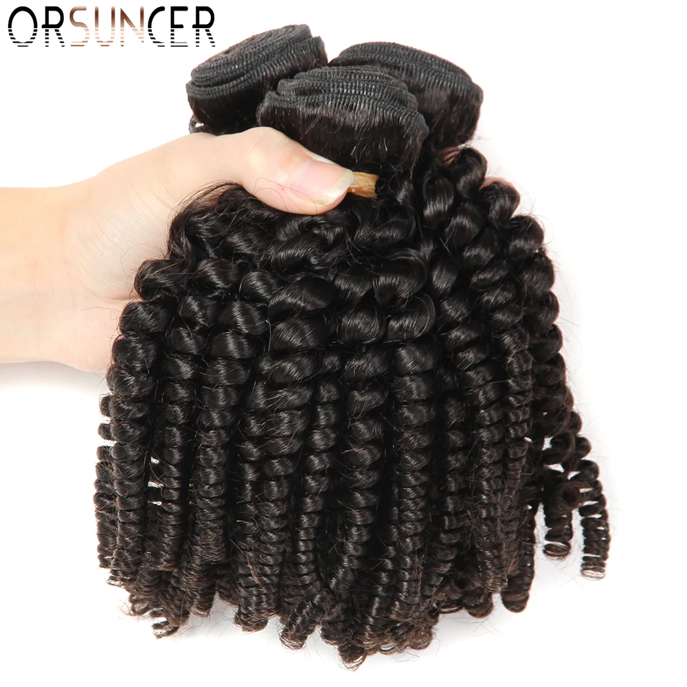 ORSUNCER Brazilian Bouncy Curly Medium Ratio 8"-18" Non-Remy Human Hair Weaves 1/3/4 Bundles Funmi Hair Extension Natural color
ORSUNCER Brazilian Bouncy Curly Medium Ratio 8"-18" Non-Remy Human Hair Weaves 1/3/4 Bundles Funmi Hair Extension Natural color