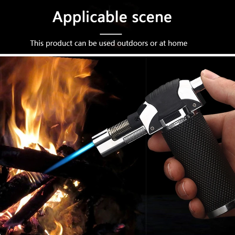 Windproof Butane Jet Lighter Turbo Torch Lighter Fire Spray Gun Metal Lighter Cigarette Accessories BBQ Ignition Tool
Windproof Butane Jet Lighter Turbo Torch Lighter Fire Spray Gun Metal Lighter Cigarette Accessories BBQ Ignition Tool