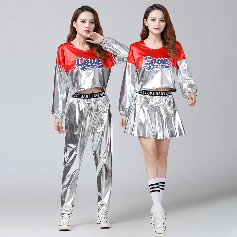 Костюм для джазовых танцев с длинными рукавами для взрослых, крутая красная Серебристая модная одежда для выступлений и танцев, Уличная Одежда для танцев в стиле хип-хоп
Костюм для джазовых танцев с длинными рукавами для взрослых, крутая красная Серебристая модная одежда для выступлений и танцев, Уличная Одежда для танцев в стиле хип-хоп