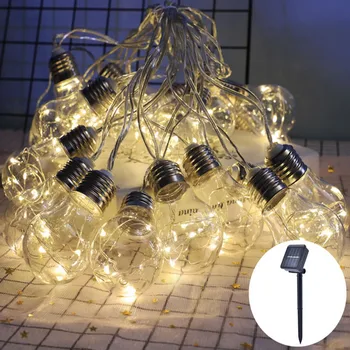 10 Lights 5M Solar String Light Outdoor Clear Globe Bulb Festoon Fairy Lights Bulbs Chain Garland Holiday Xmas Decoration Lamp
10 Lights 5M Solar String Light Outdoor Clear Globe Bulb Festoon Fairy Lights Bulbs Chain Garland Holiday Xmas Decoration Lamp