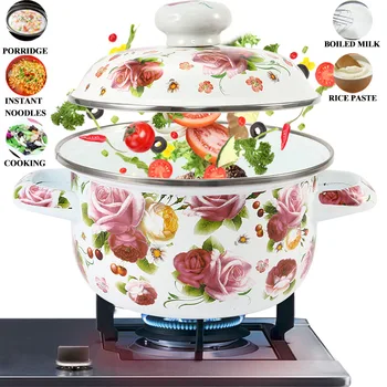 18cm 3-4L Enamel Soup Pot Stockpot Mini Saucepan Milk Noodles Cooking Pan Pot For Induction Cooker Gas Cooker
18cm 3-4L Enamel Soup Pot Stockpot Mini Saucepan Milk Noodles Cooking Pan Pot For Induction Cooker Gas Cooker